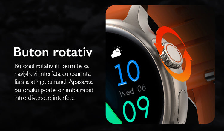 Ceas Smartwatch Femei TechONE K58 Ultra, Auriu Ceas Smartwatch Femei TechONE K58 Ultra, Auriu